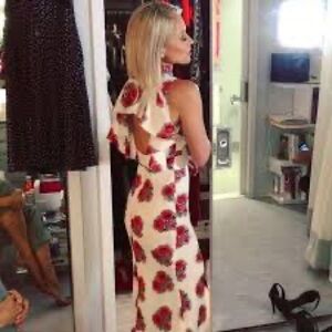 Alexander McQueen Silk Poppy print dress